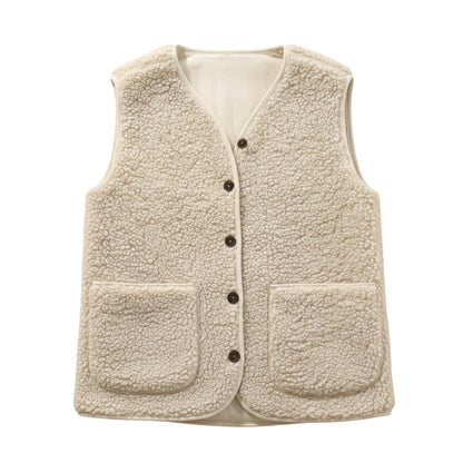 Ella | Women’s Spring Casual Warm Sherpa Vest