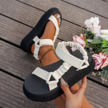 Aura | Iridescent Platform Sandal