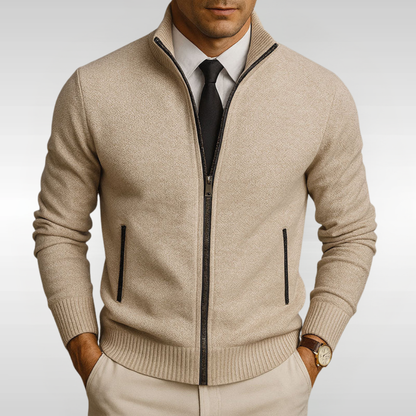 ZIP KNIT CARDIGAN | EFFORTLESS SMART, DAILY WEAR