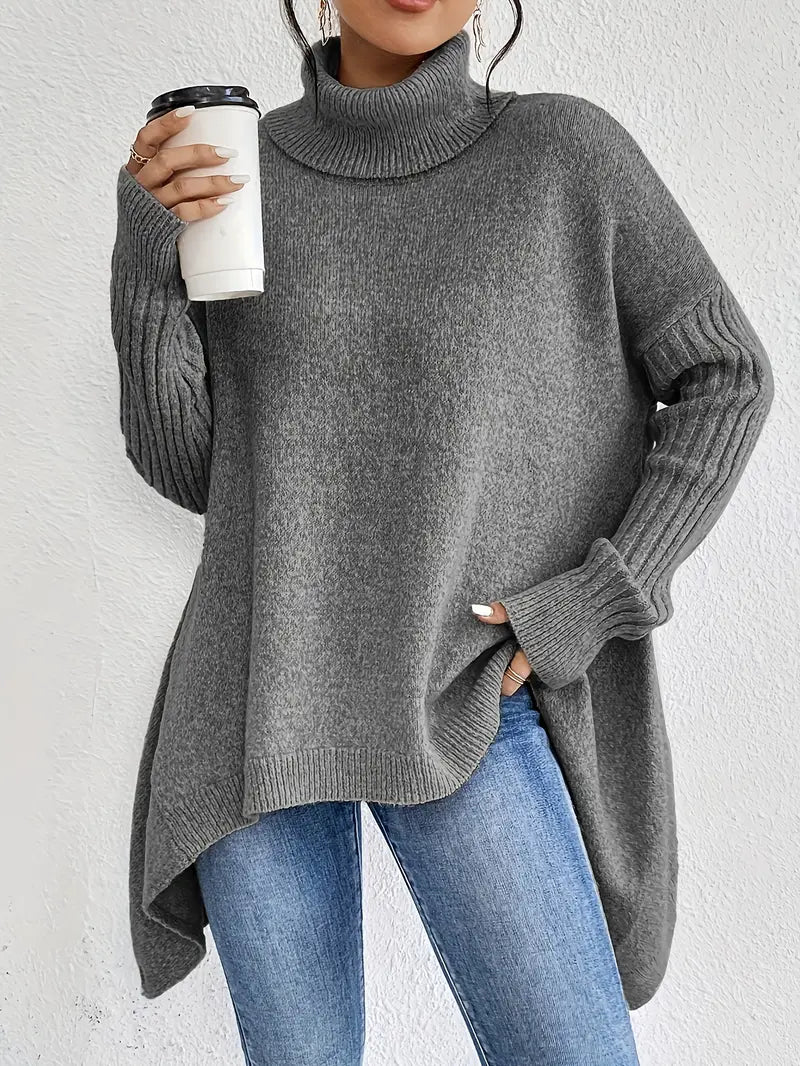 Elegant High-Collar Knit