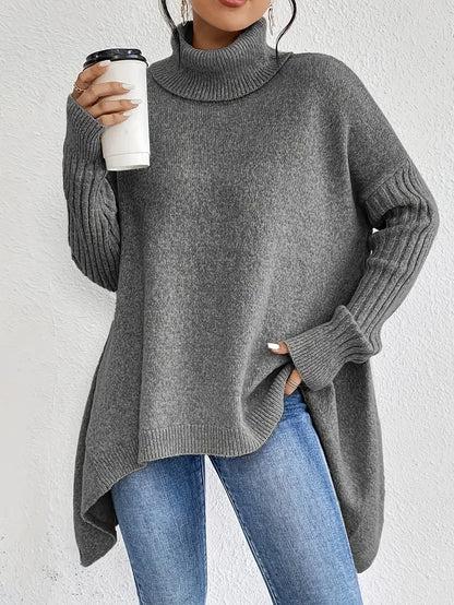 Elegant High-Collar Knit
