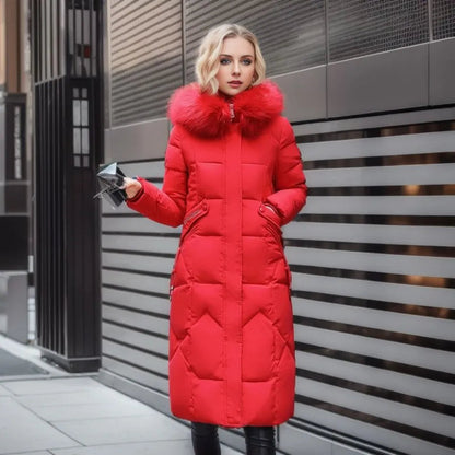 Hannah | Abrigo acolchado de invierno para mujer con ribete de capucha
