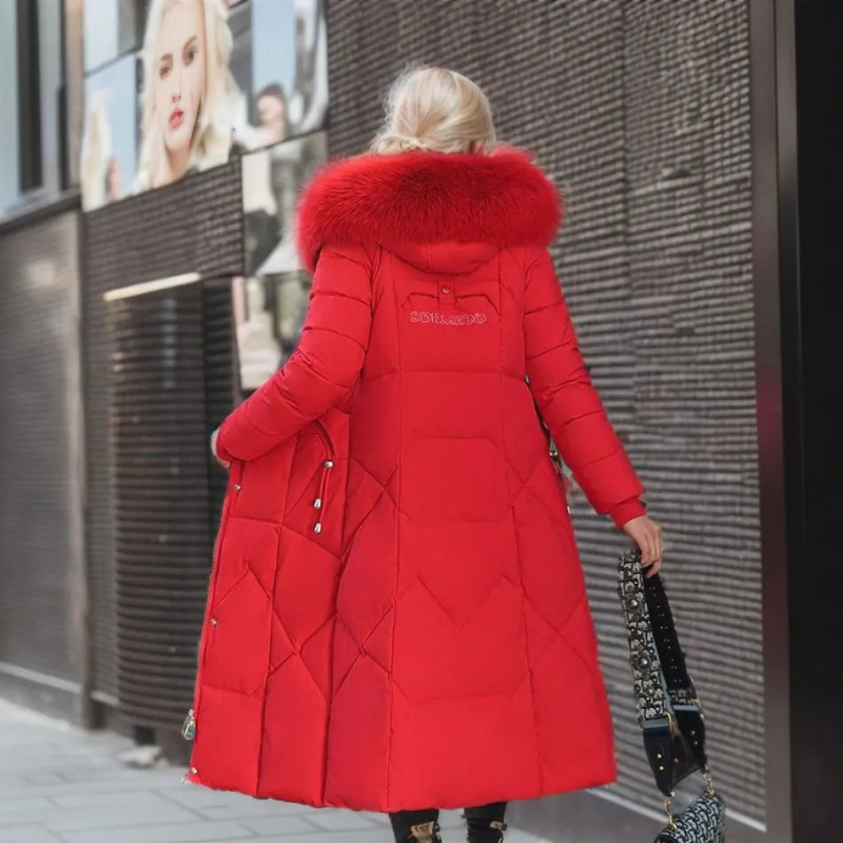 Hannah | Abrigo acolchado de invierno para mujer con ribete de capucha