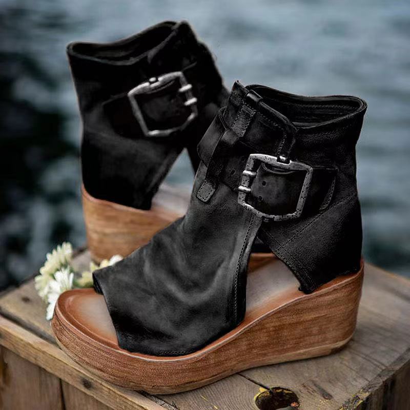 ELANA – SANDALIAS ORTOPÉDICAS BOHO CON CUÑA CON ESTILO