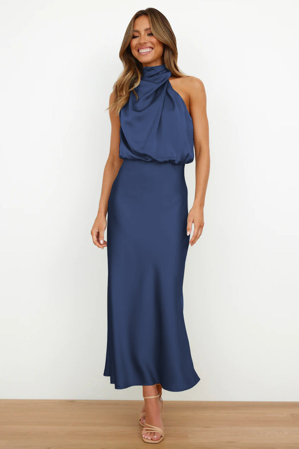Quentin | Vestido drapeado Sahara