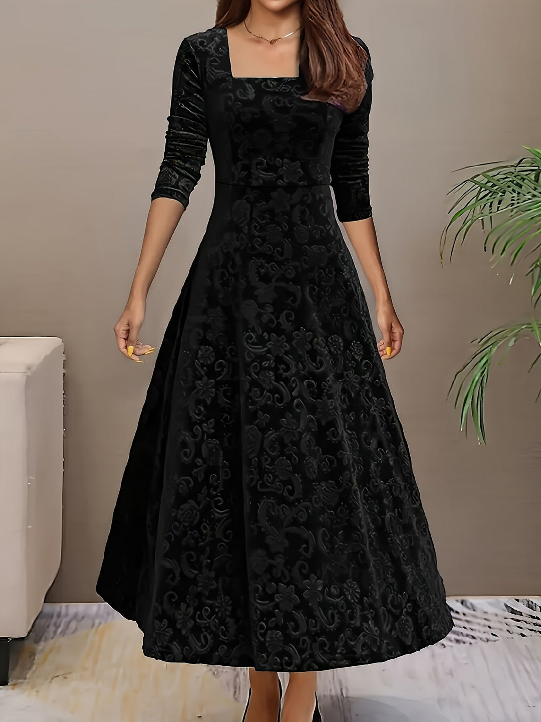 Women’s Square Neck Party Dress