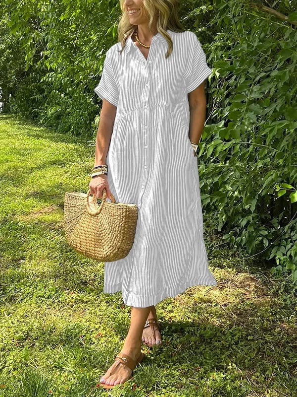 Celira – Camisa a Rayas con Botones
