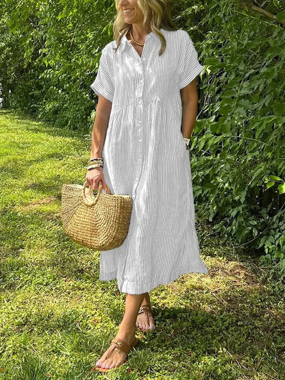 Celira – Camisa a Rayas con Botones