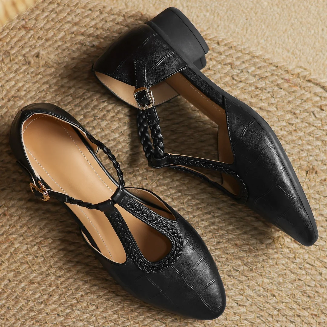 Mary Janes de cuero