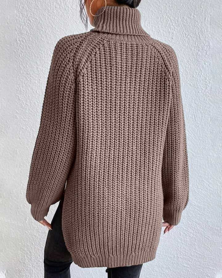 Women’s Winter Ribbed Turtleneck Sweater