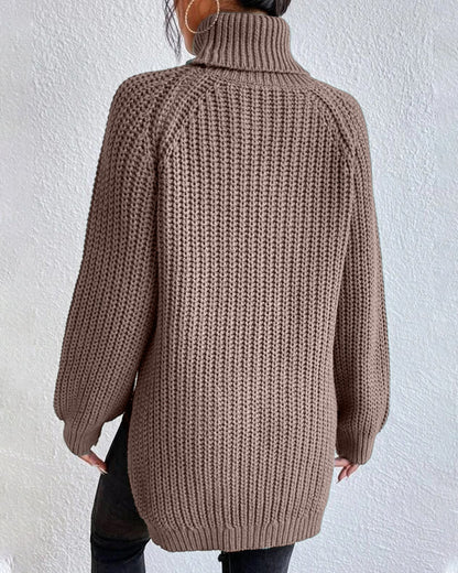 Olivia | Women’s Cozy Winter Ribbed Knit Sweater