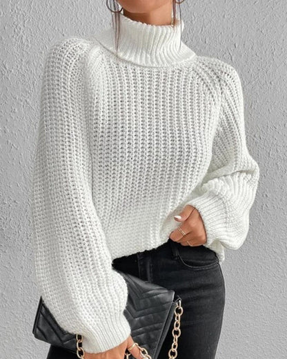 Beatrice | Women’s Winter Ribbed Turtleneck Sweater