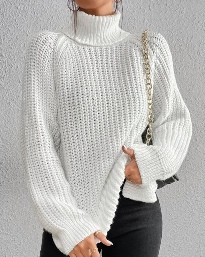 Women’s Winter Ribbed Turtleneck Sweater