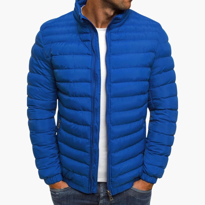Comfortable Striped Warm Jacket