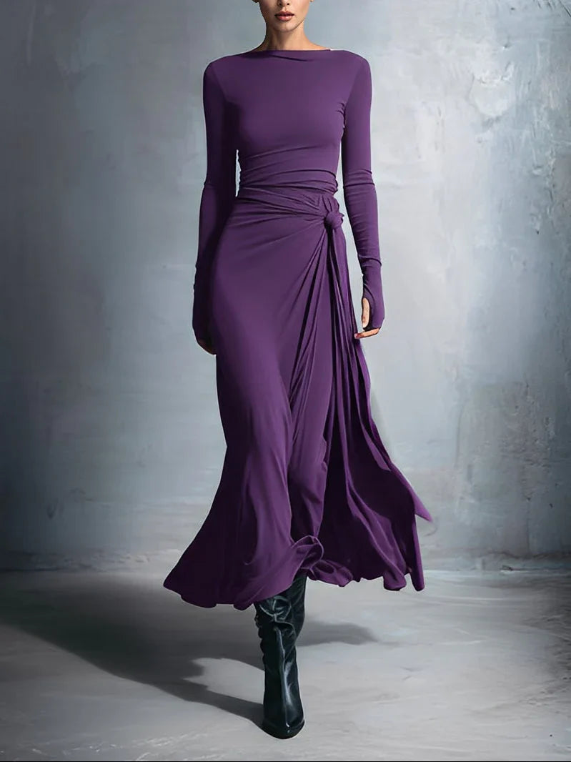 Naiara ❘ Vestido largo con nudo lateral