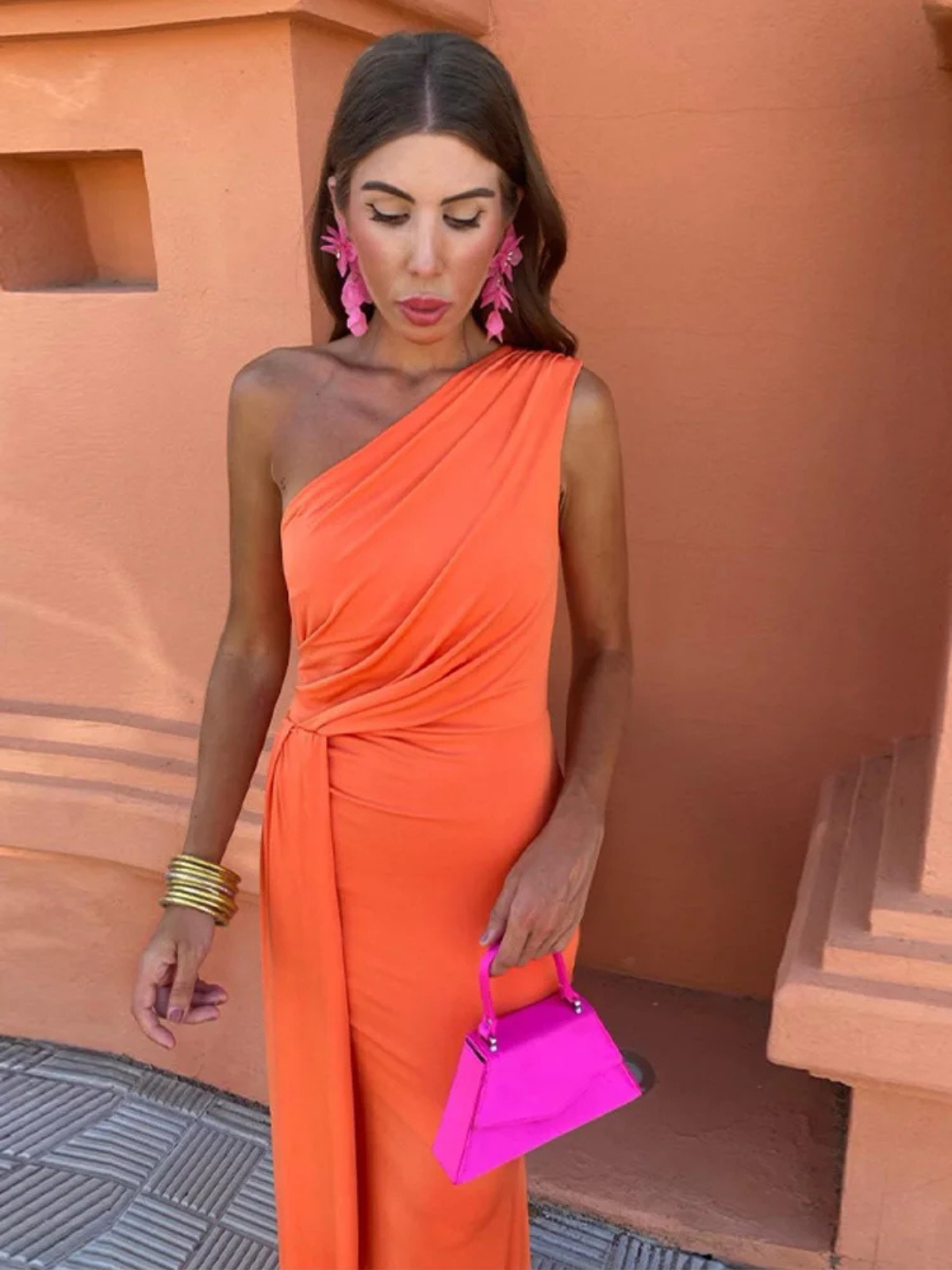 Asymmetric Maxi Dress