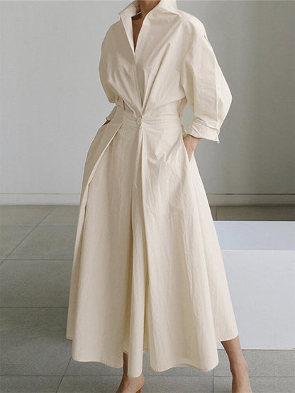 Zara  | Women’s Belted Shirt Maxi Dress