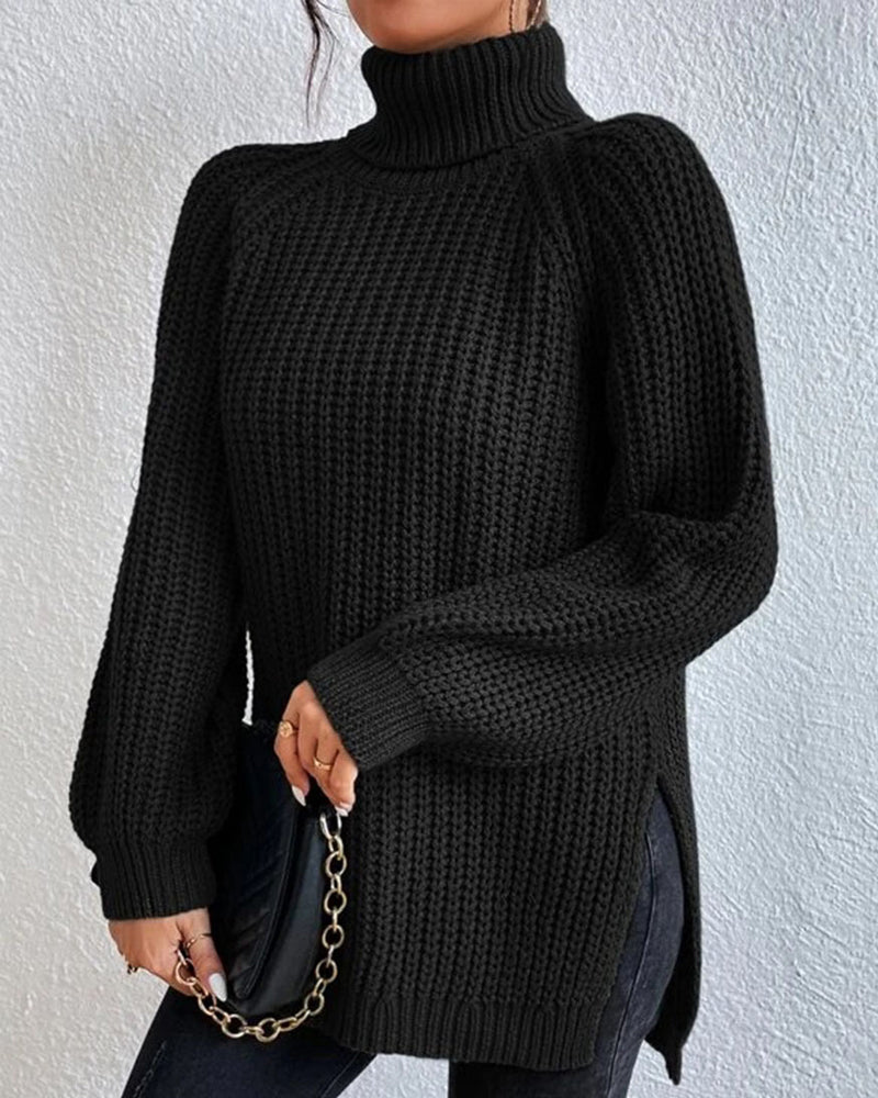Women’s Cozy Winter Ribbed Knit Sweater