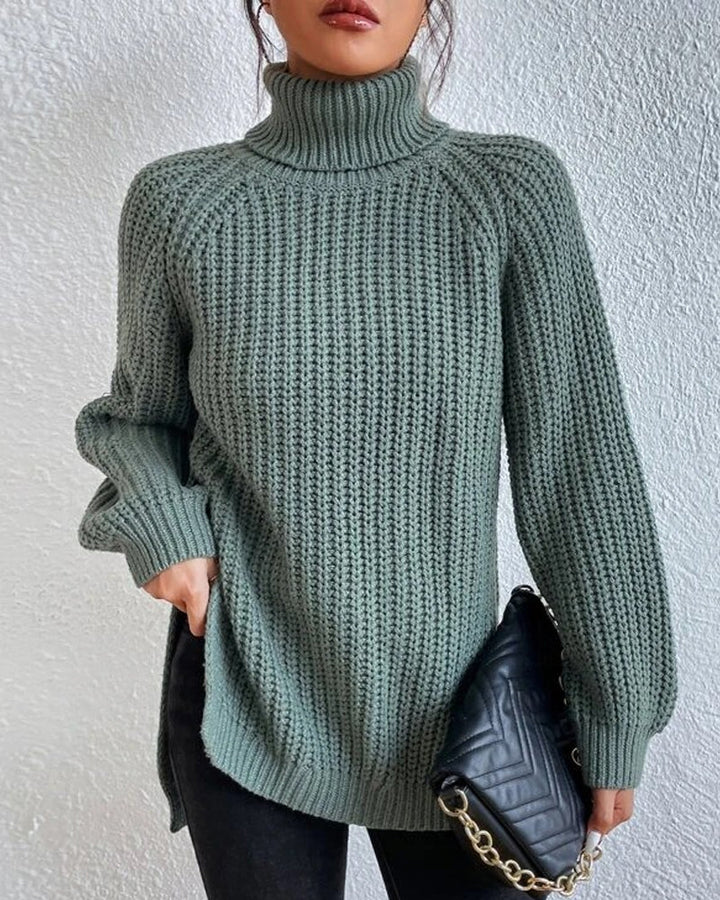 Women’s Winter Ribbed Turtleneck Sweater