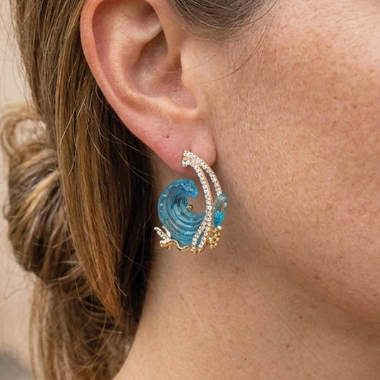 Jessica - Pendientes de aro Wave