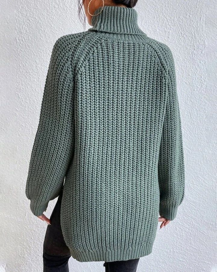 Women’s Winter Ribbed Turtleneck Sweater