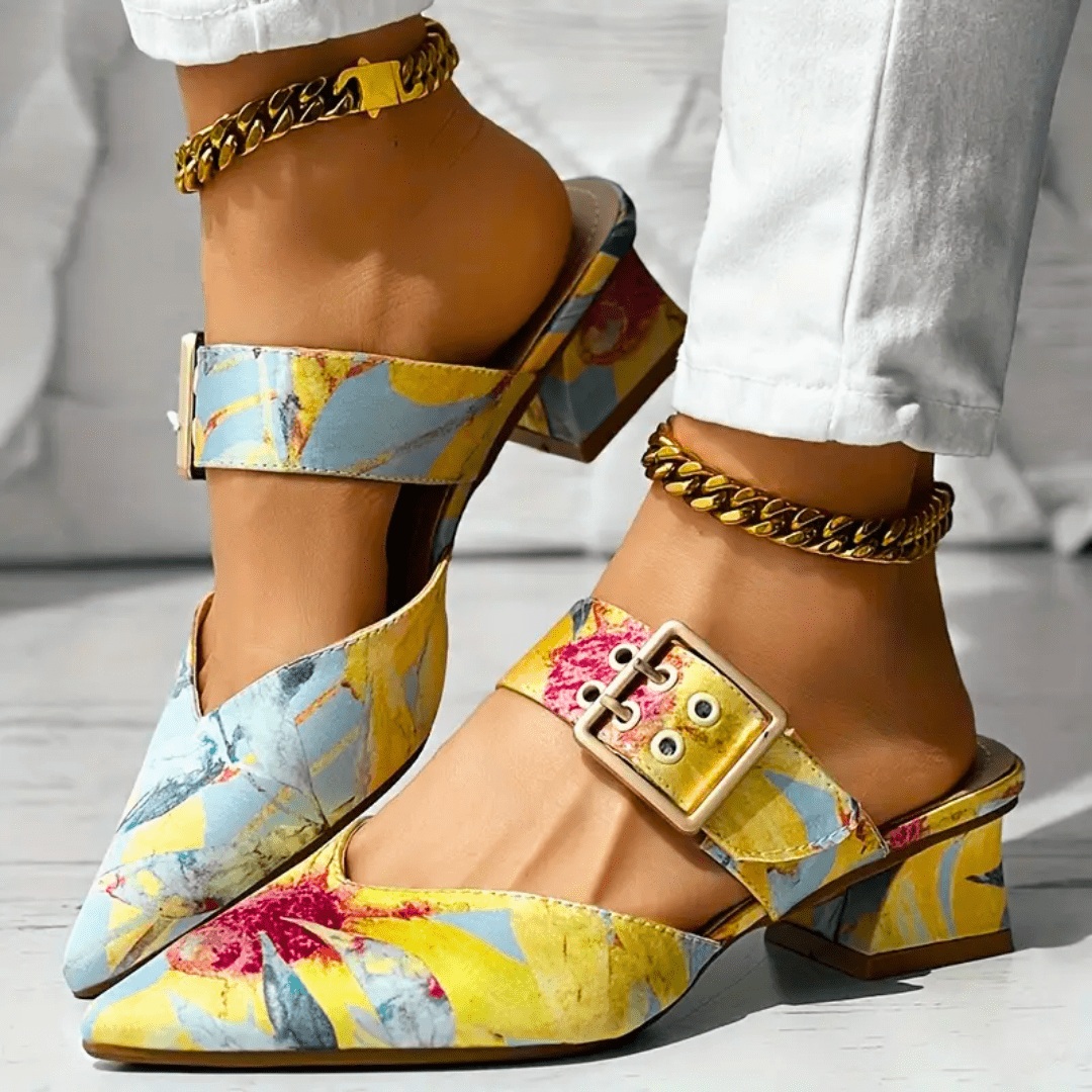 Bello | Tacones Arcoíris Vibrantes