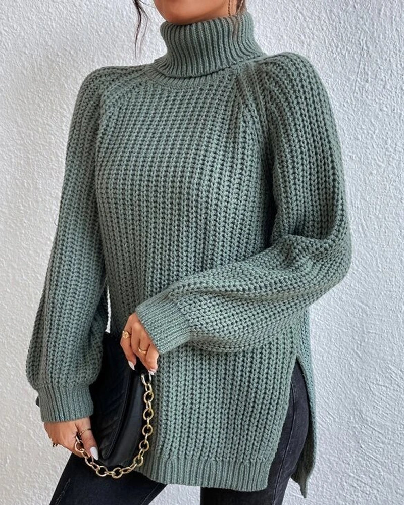 Women’s Cozy Winter Ribbed Knit Sweater