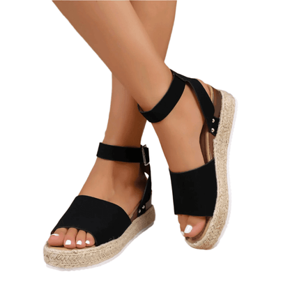 Aurelle Open Toe Espadrille Sandals