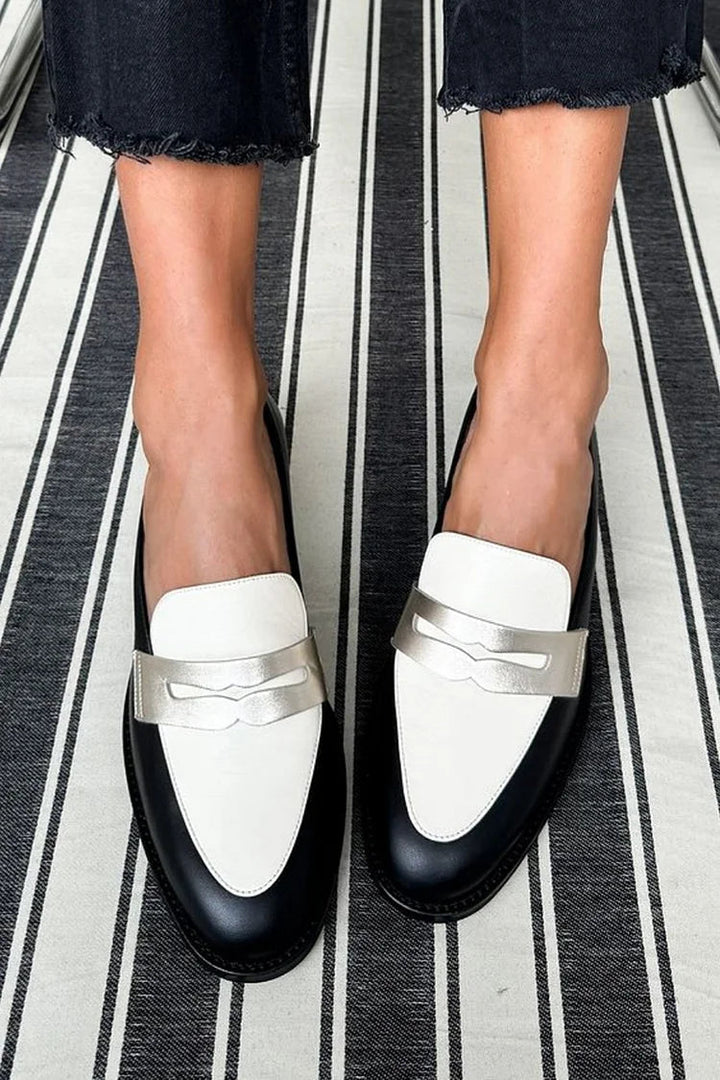 MONOCHROME CLASSIC REAL LEATHER LOAFERS