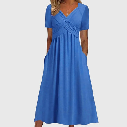 Midi Dress with Tummy Control – Maria & David New York