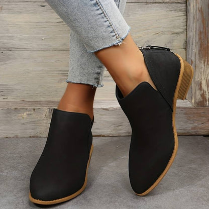 Caroline | Botas informales sin cordones de tacón bajo para mujer 