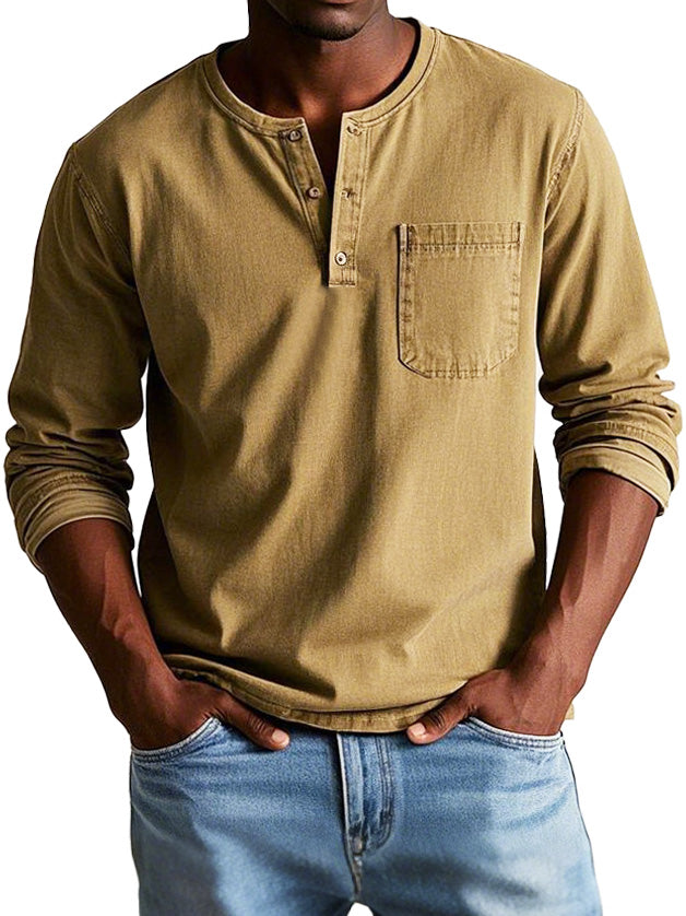 Classic Vintage Long-Sleeve Shirt