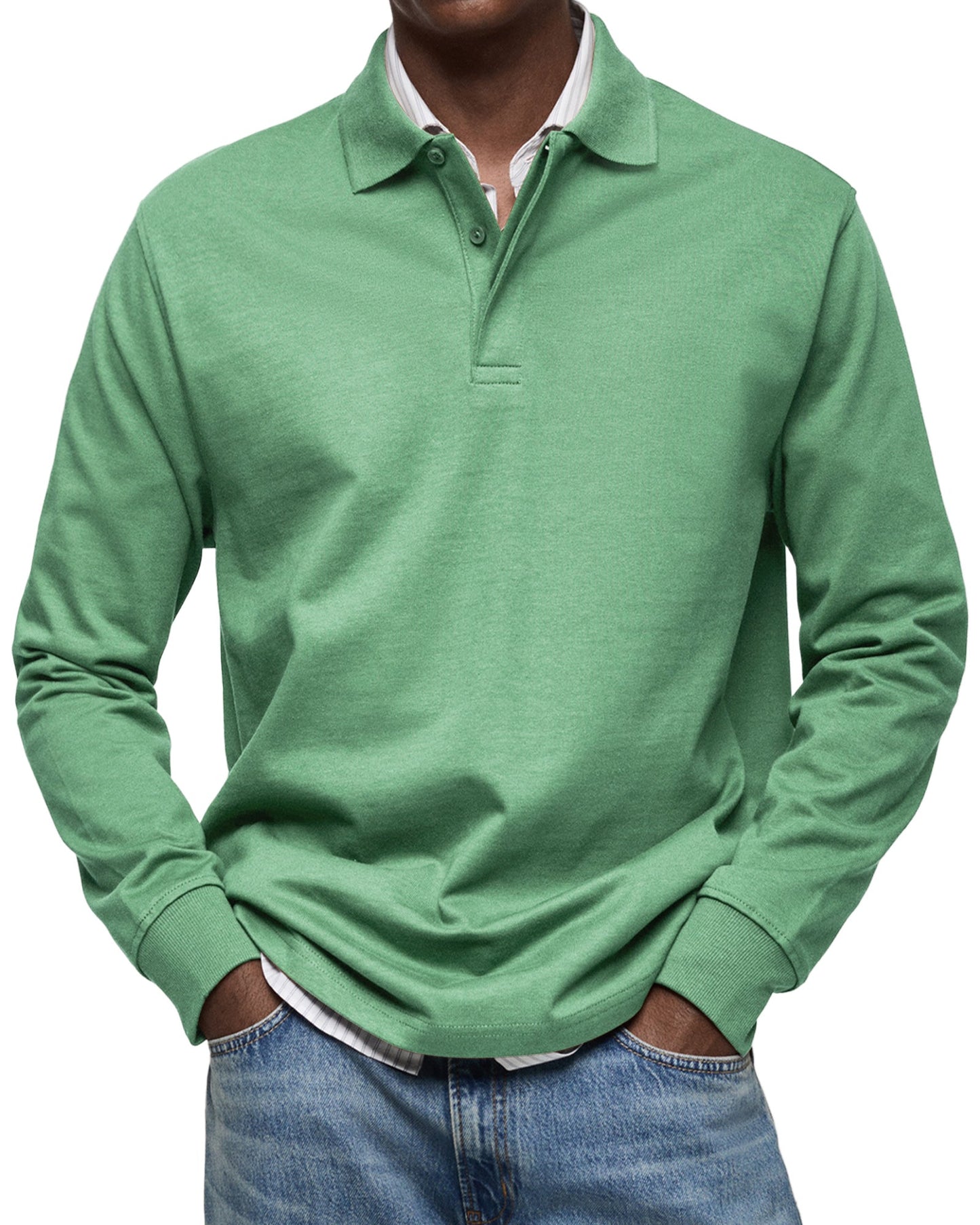 Classic Long Sleeve Polo Shirt