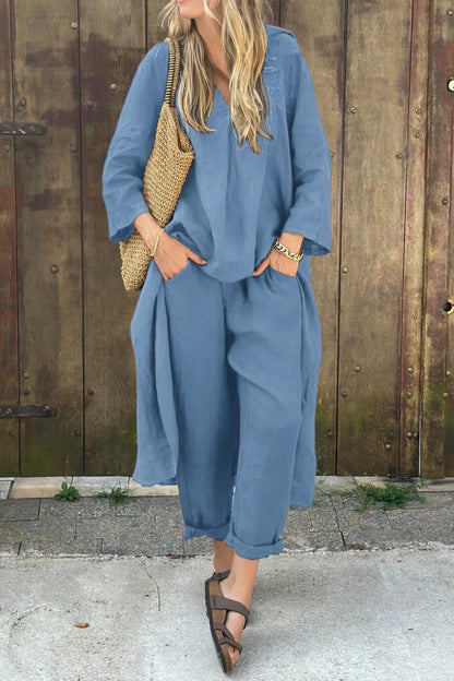 Florence | Women’s Relaxed Long Tunic and Pant Set