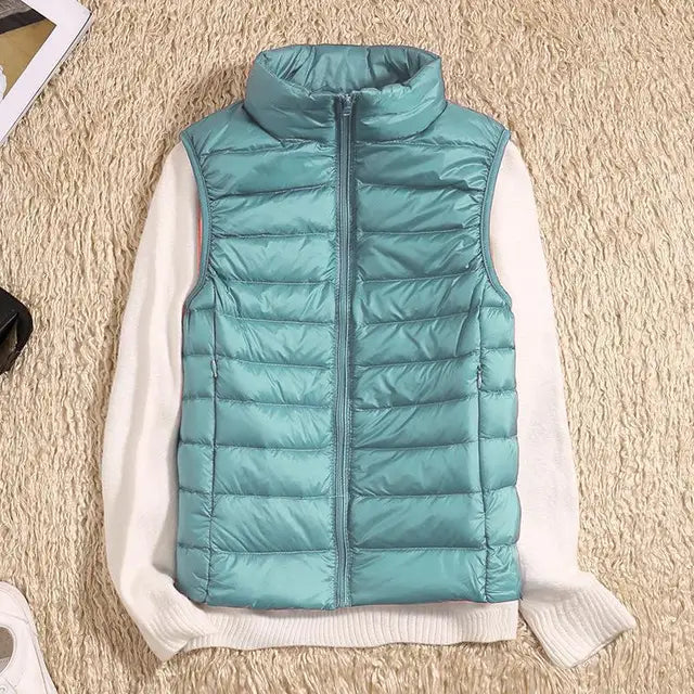 Rose | Women’s Lightweight Zip Front Puffer Vest