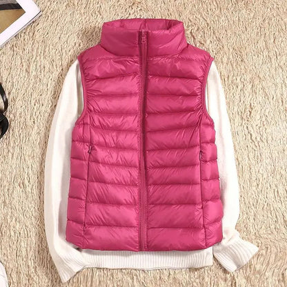 Women’s Lightweight Zip Front Puffer Vest
