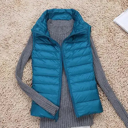 Women’s Lightweight Zip Front Puffer Vest