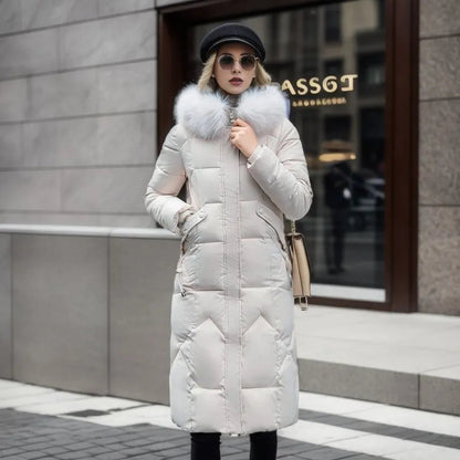 Hannah | Abrigo acolchado de invierno para mujer con ribete de capucha