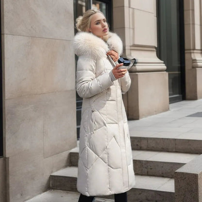 Hannah | Abrigo acolchado de invierno para mujer con ribete de capucha