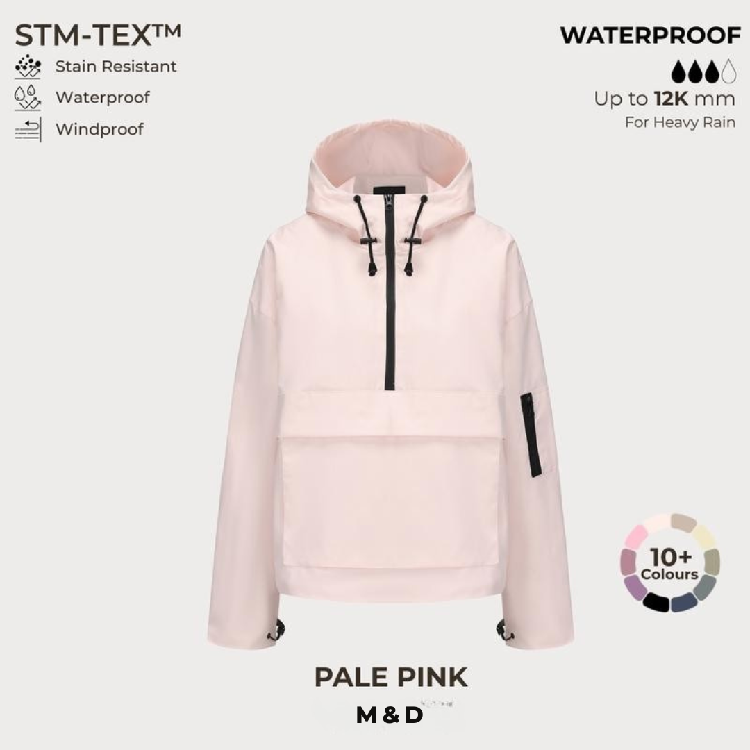 M&amp;D™ - Abrigo impermeable con capucha de gran tamaño