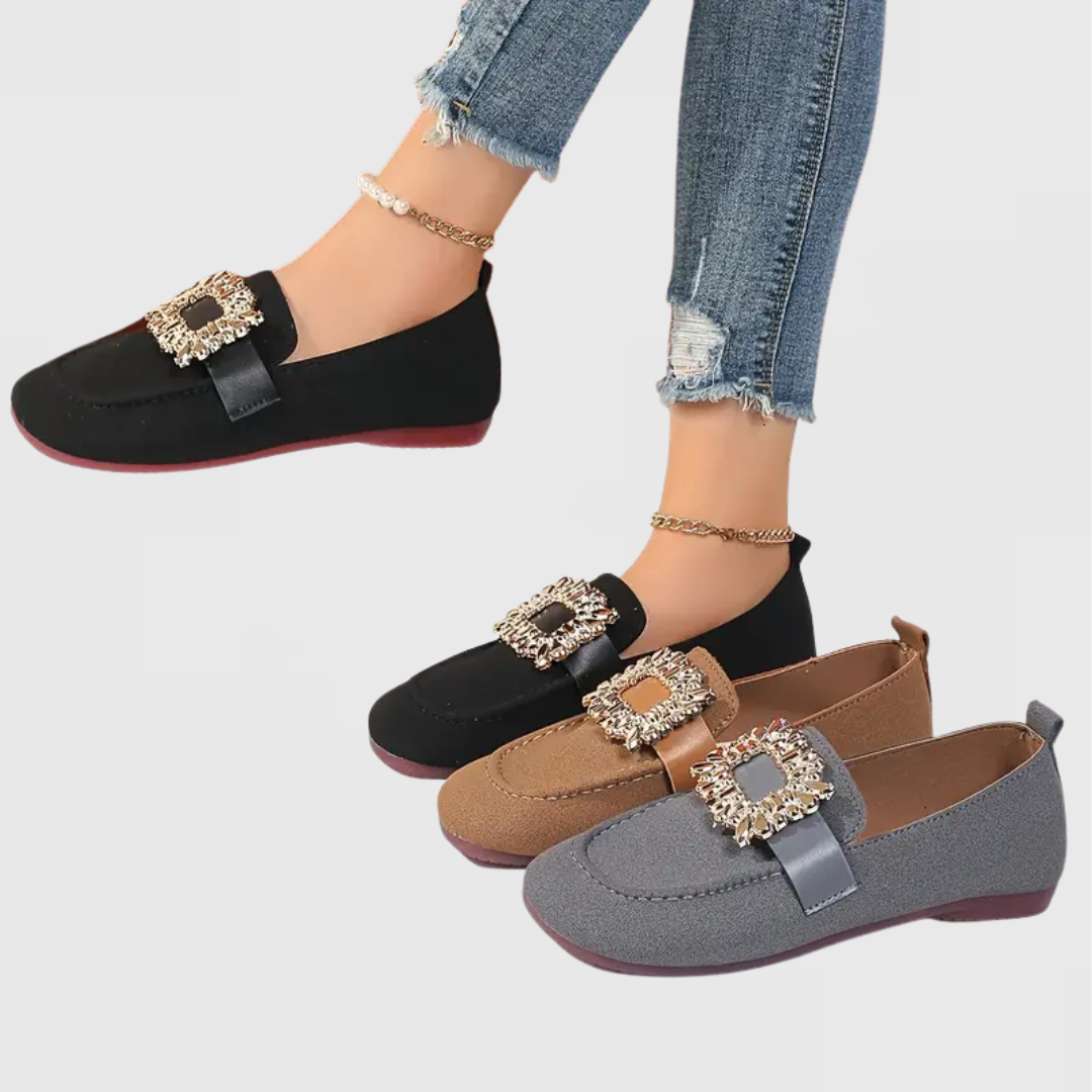 Sleek Supportive Comfort Real Leather Loafers