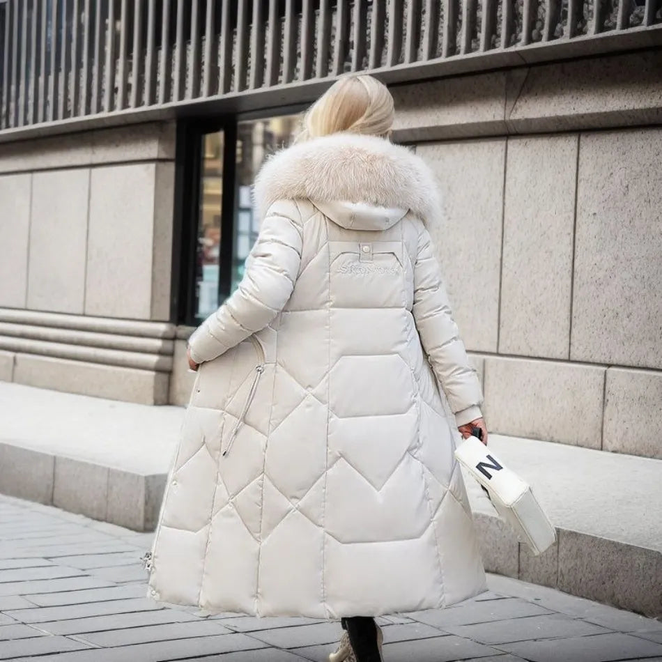 Hannah | Abrigo acolchado de invierno para mujer con ribete de capucha
