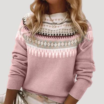 Abigail | Women’s Spring Fair Isle Knit Sweater