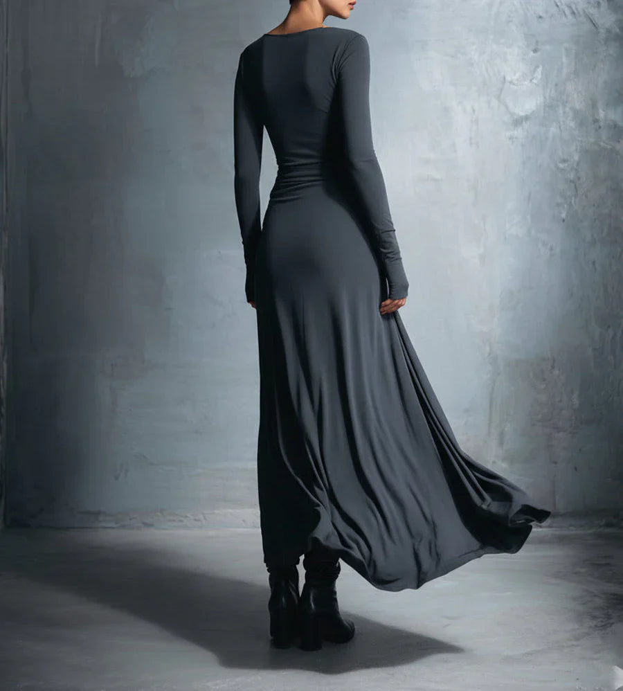 Naiara ❘ Vestido largo con nudo lateral