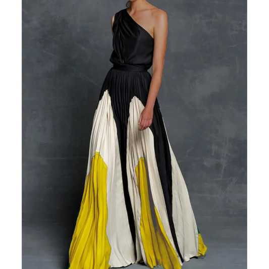 Bella | Women’s Artistic One Shoulder Long Dress