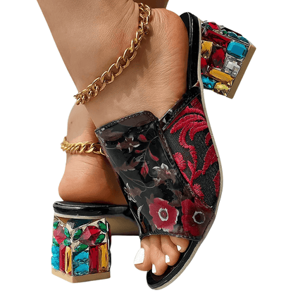 Serelina Gem Wedge Sandals
