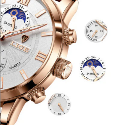 Luxury Waterproof Leather Strap Watch