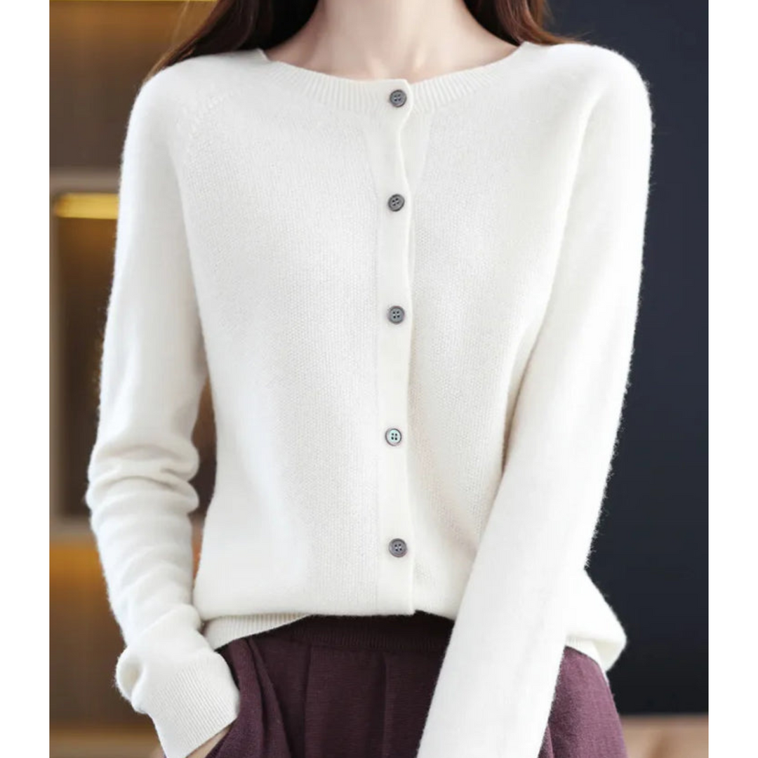 Women’s Long Sleeve Classic Button Merino And Wool Sweaters