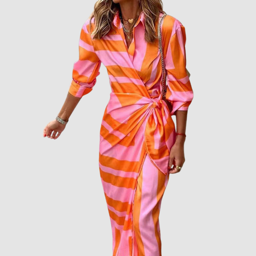 Vestido elegante de rayas Cecilia™