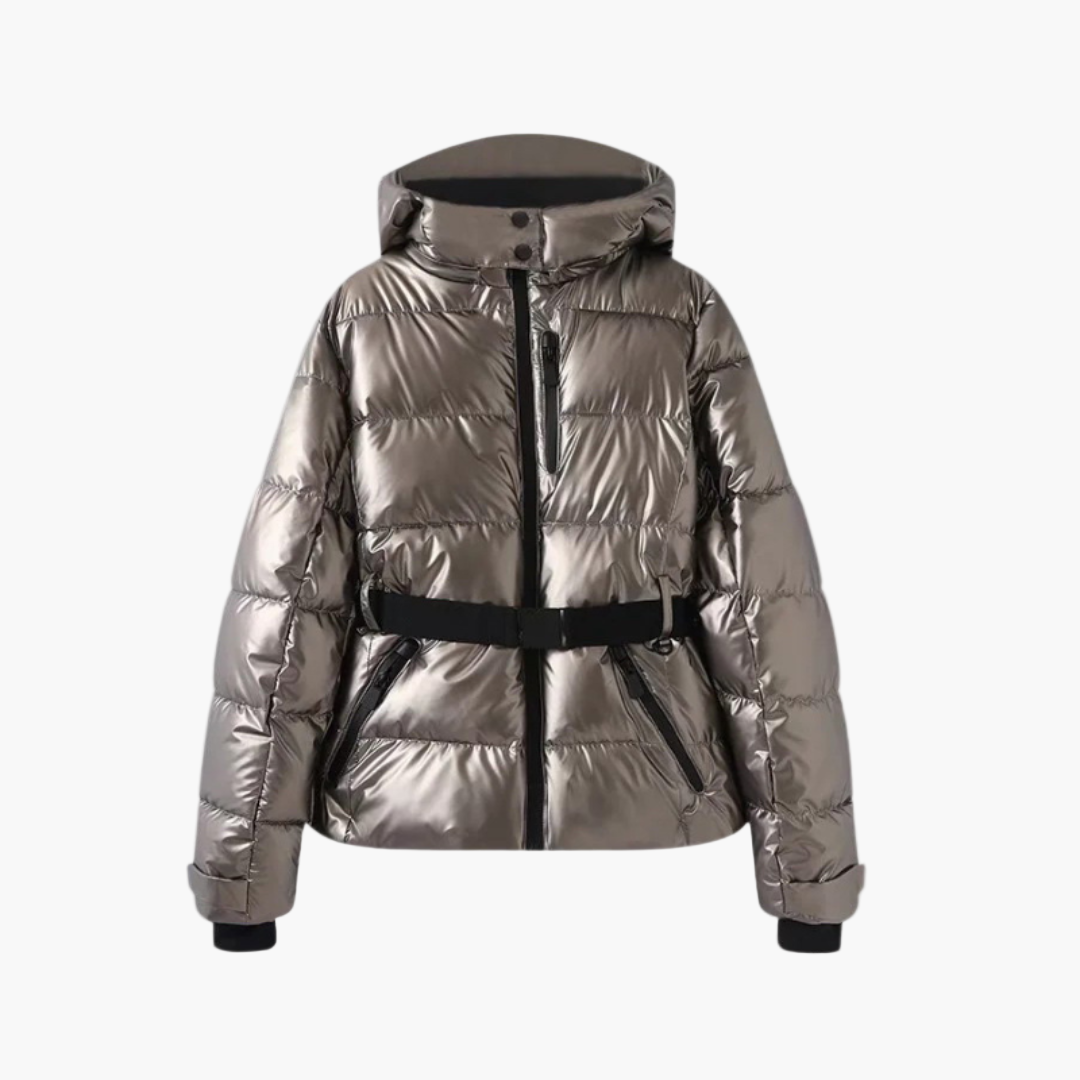 Nicole | Women’s Quilted Belted Winter Hooded Coat